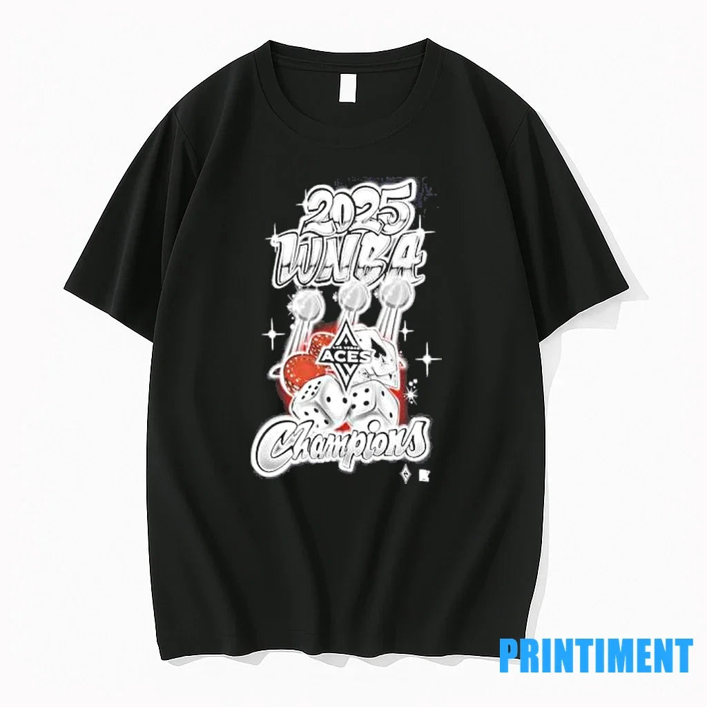 Las Vegas Aces 2025 Wnba Finals Champions Graffiti - Adult & Kids T-Shirts, Sweatshirts & Hoodies apparel design preview 1