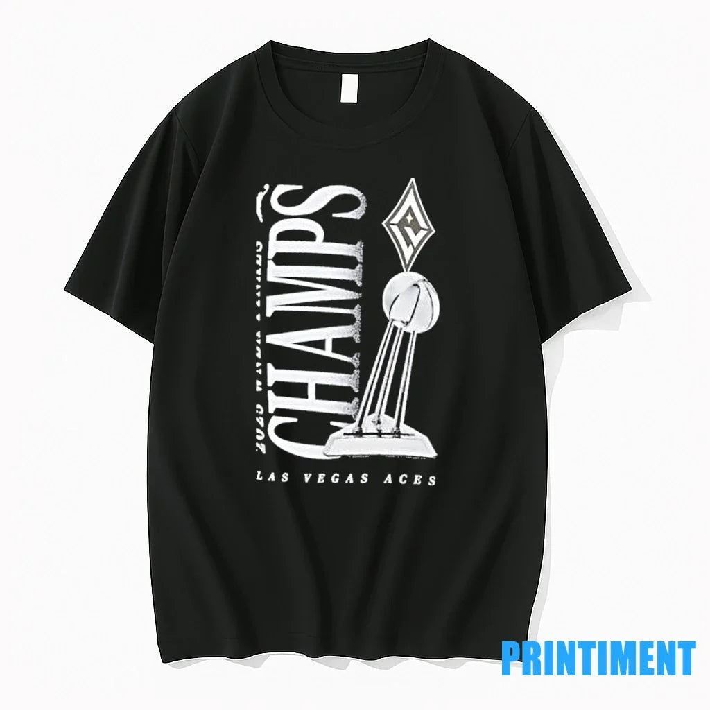 Las Vegas Aces 2025 Wnba Finals Champions Trophy - Adult & Kids T-Shirts, Sweatshirts & Hoodies apparel design preview 1