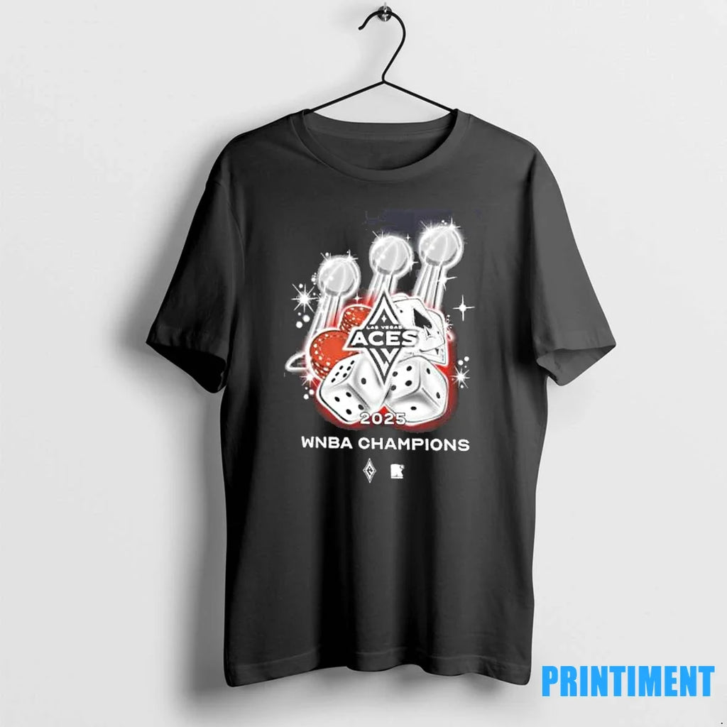 Las Vegas Aces Three Time Wnba Champions Trophy - Adult & Kids T-Shirts, Sweatshirts & Hoodies apparel design preview 1
