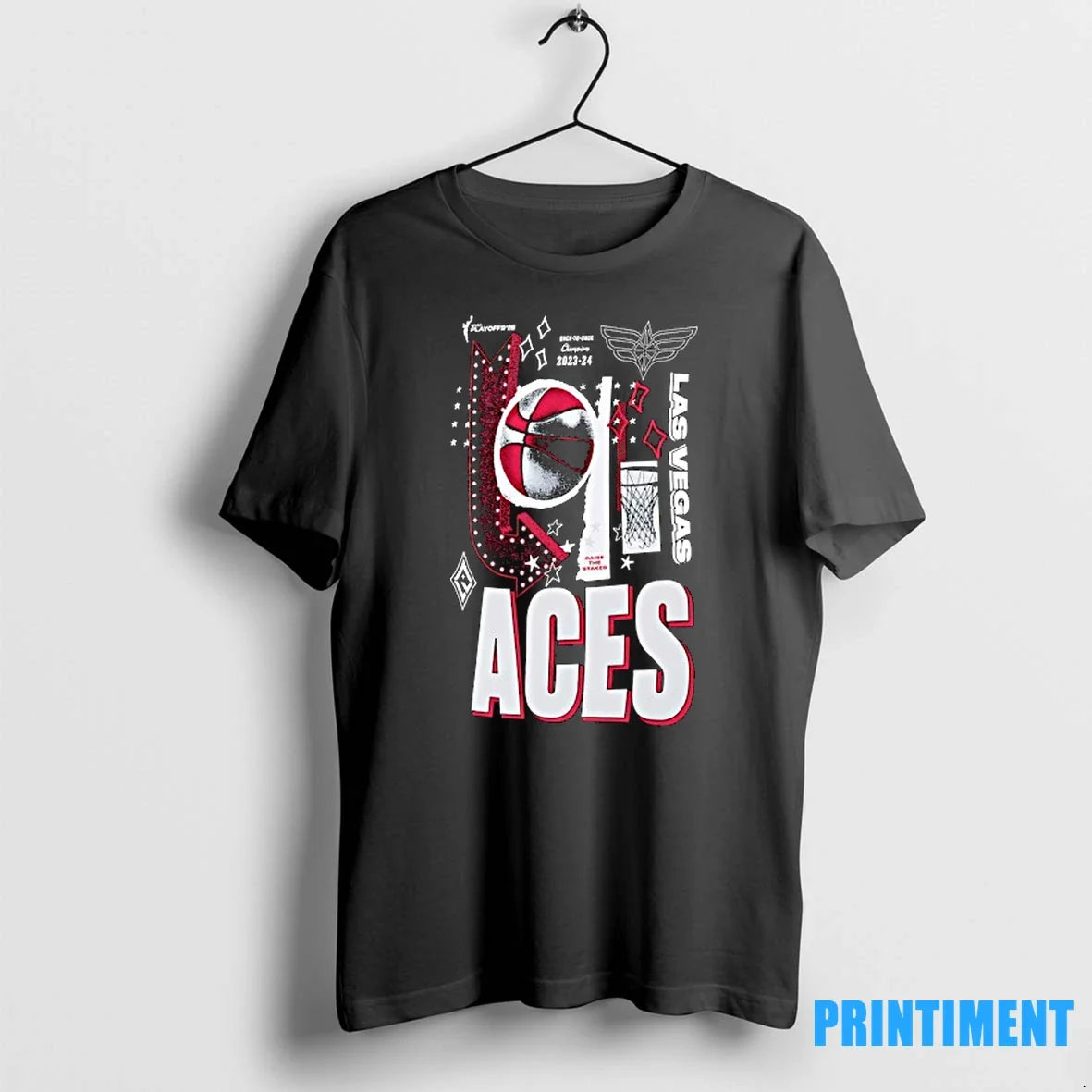 Las Vegas Aces Basketball Wnba Back To Champions 2023 - Adult & Kids T-Shirts, Sweatshirts & Hoodies apparel design preview 1