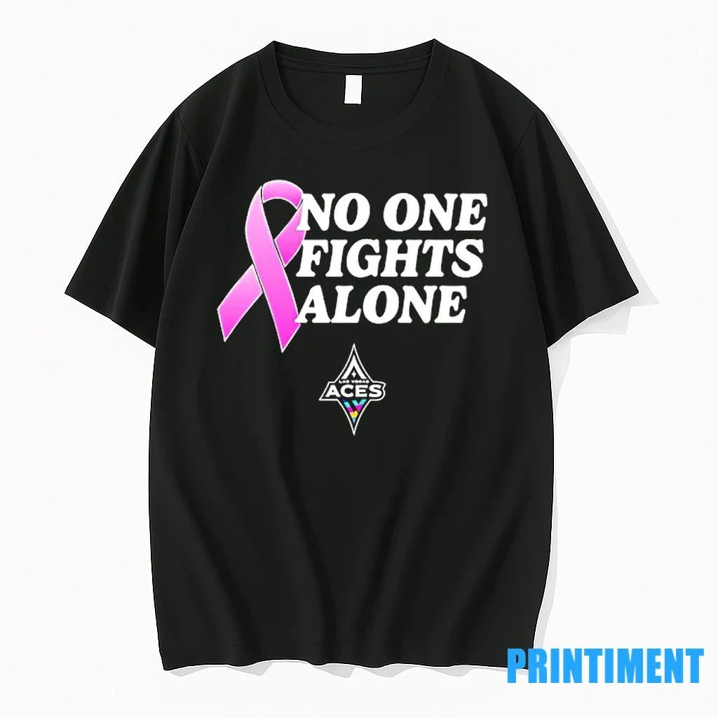 Las Vegas Aces Basketball No One Fights Alone Wnba - Adult & Kids T-Shirts, Sweatshirts & Hoodies apparel design preview 1