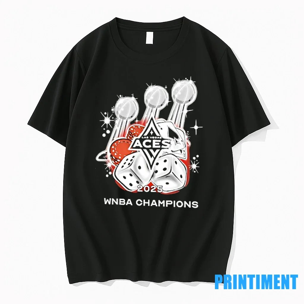 Las Vegas Aces Basketball Poker Wnba Champs 2025 - Adult & Kids T-Shirts, Sweatshirts & Hoodies apparel design preview 1