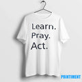 Learn Pray Act Sweater - Adult & Kids T-Shirts, Sweatshirts & Hoodies apparel design preview 1