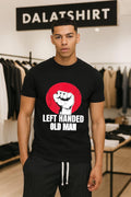 Left Handed Old Man Fist Red Circle - Adult & Kids T-Shirts, Sweatshirts & Hoodies apparel design preview 1