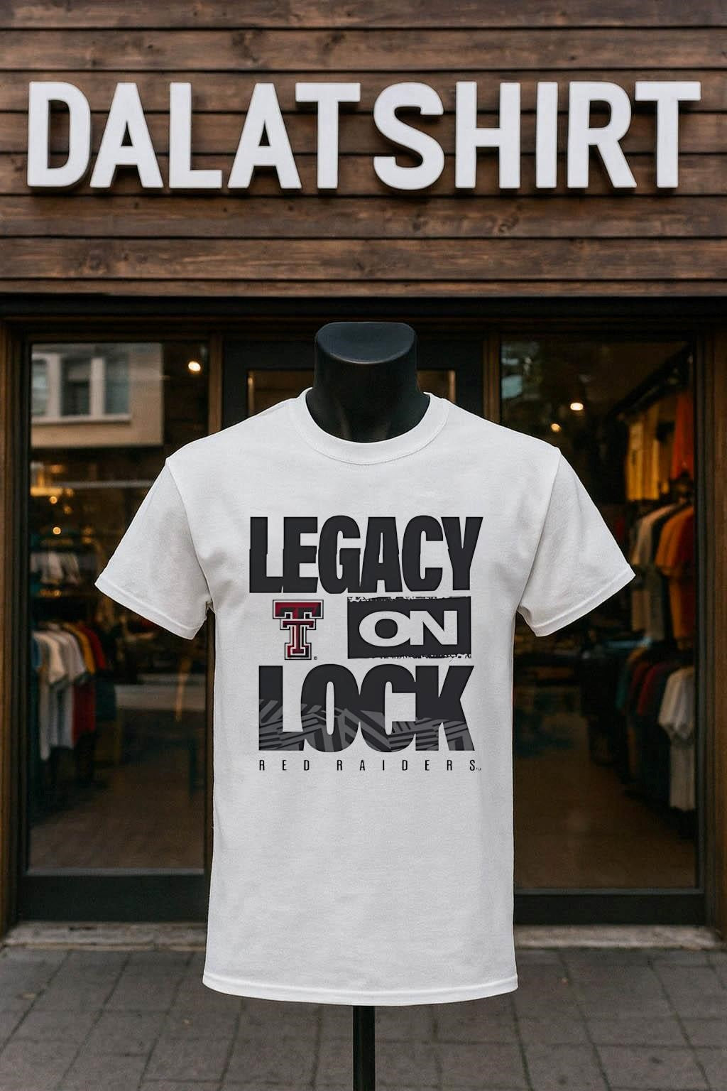 Legacy On Lock Texas Tech Red Raiders Logo - Adult & Kids T-Shirts, Sweatshirts & Hoodies apparel design preview 1