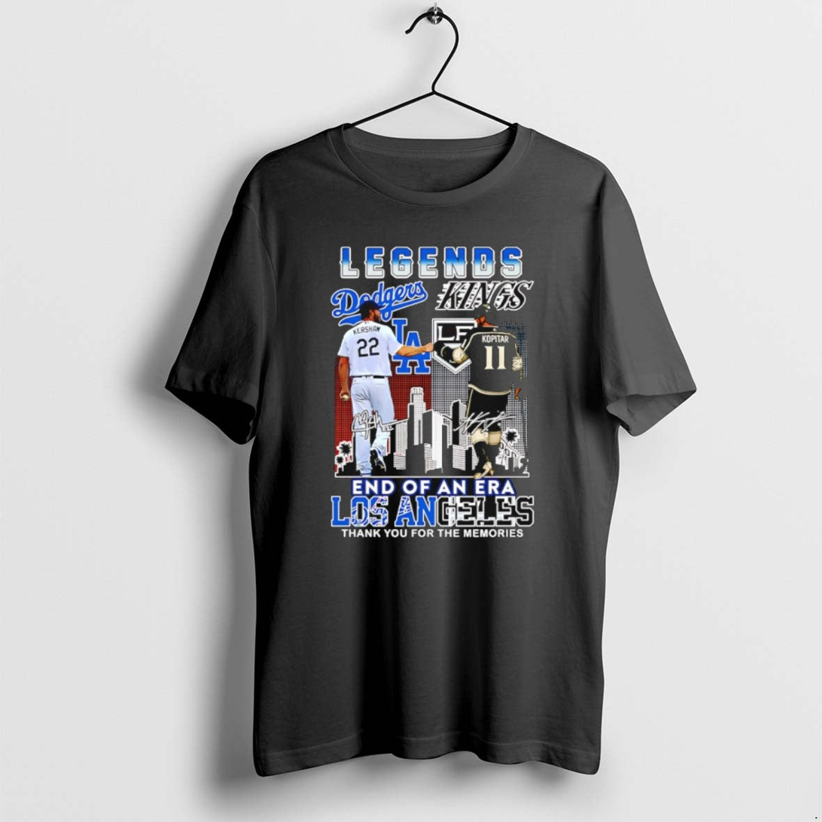 Legends Dodgers Clayton Kershaw Vs Kings Anze Kopitar - Adult & Kids T-Shirts, Sweatshirts & Hoodies apparel design preview 1