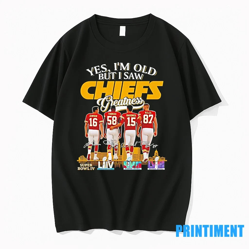 Len Dawson Derrick Thomas Patrick Mahomes Travis - Adult & Kids T-Shirts, Sweatshirts & Hoodies apparel design preview 1