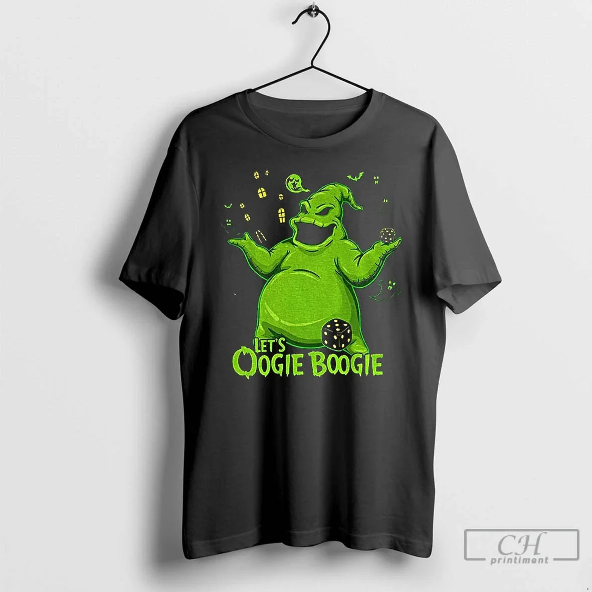 Lets Oogie Boogie Happy Halloween - Adult & Kids T-Shirts, Sweatshirts & Hoodies apparel design preview 1