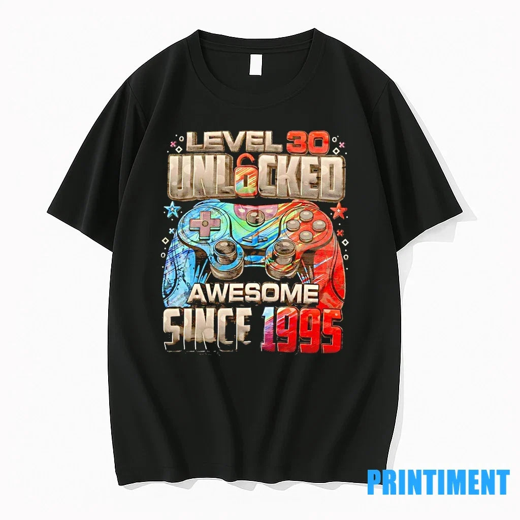Level 30 Percent Unlocked Awesome Since 1995 Sweater - Adult & Kids T-Shirts, Sweatshirts & Hoodies apparel design preview 1