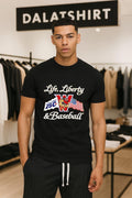 Life Liberty and Baseball Wisconsin Timber Rattlers - Adult & Kids T-Shirts, Sweatshirts & Hoodies apparel design preview 1