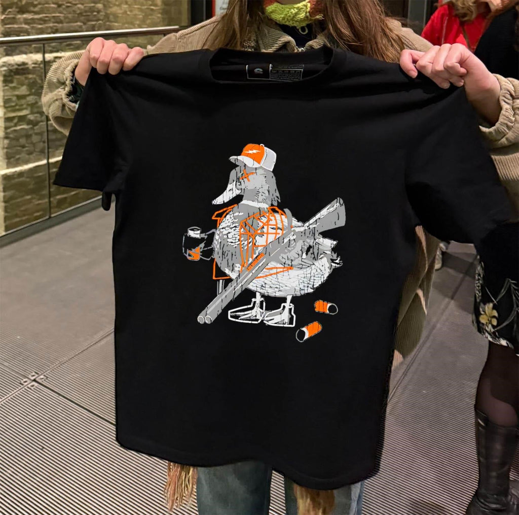 Life Wide Open Duck Hunting Orange Hat Shotgun Shells - Adult & Kids T-Shirts, Sweatshirts & Hoodies apparel design preview 2