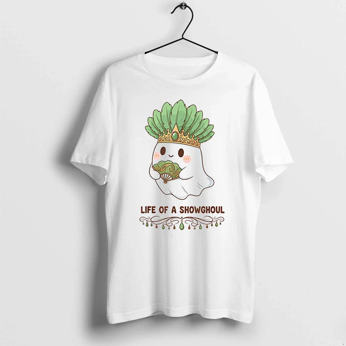 Life Of A Showghoul Cute Kawaii Ghost Showgirl - Adult & Kids T-Shirts, Sweatshirts & Hoodies apparel design preview 1