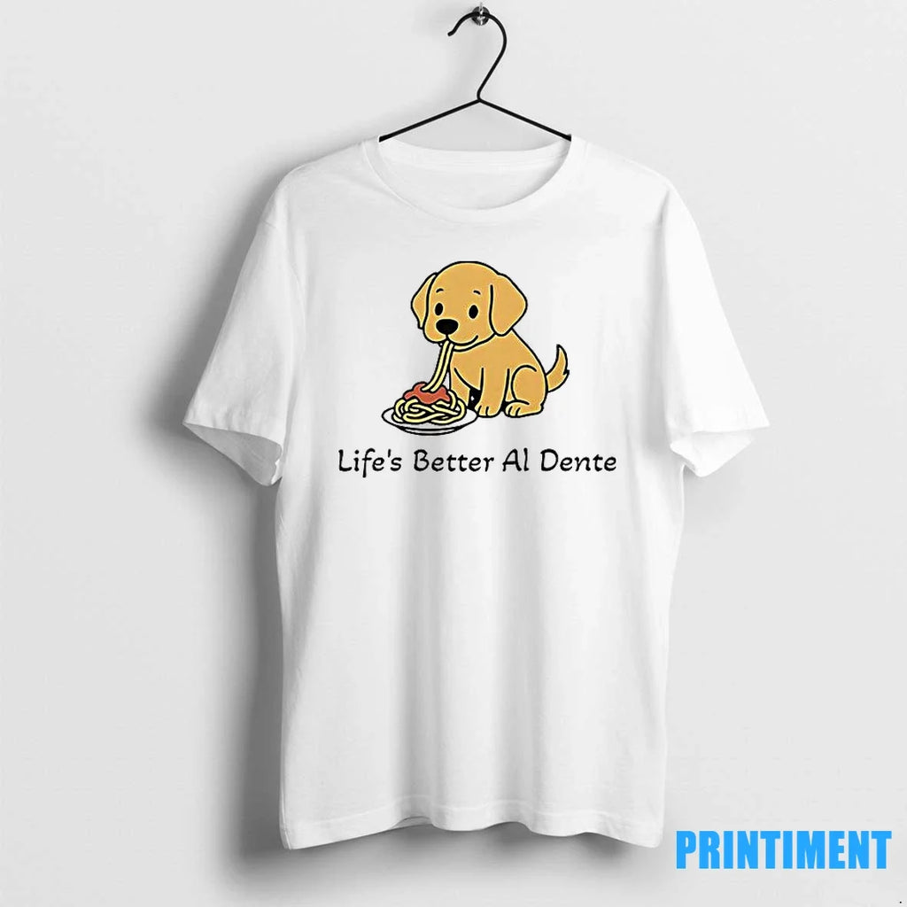 Lifes Better Al Dente Dog Sweater - Adult & Kids T-Shirts, Sweatshirts & Hoodies apparel design preview 1