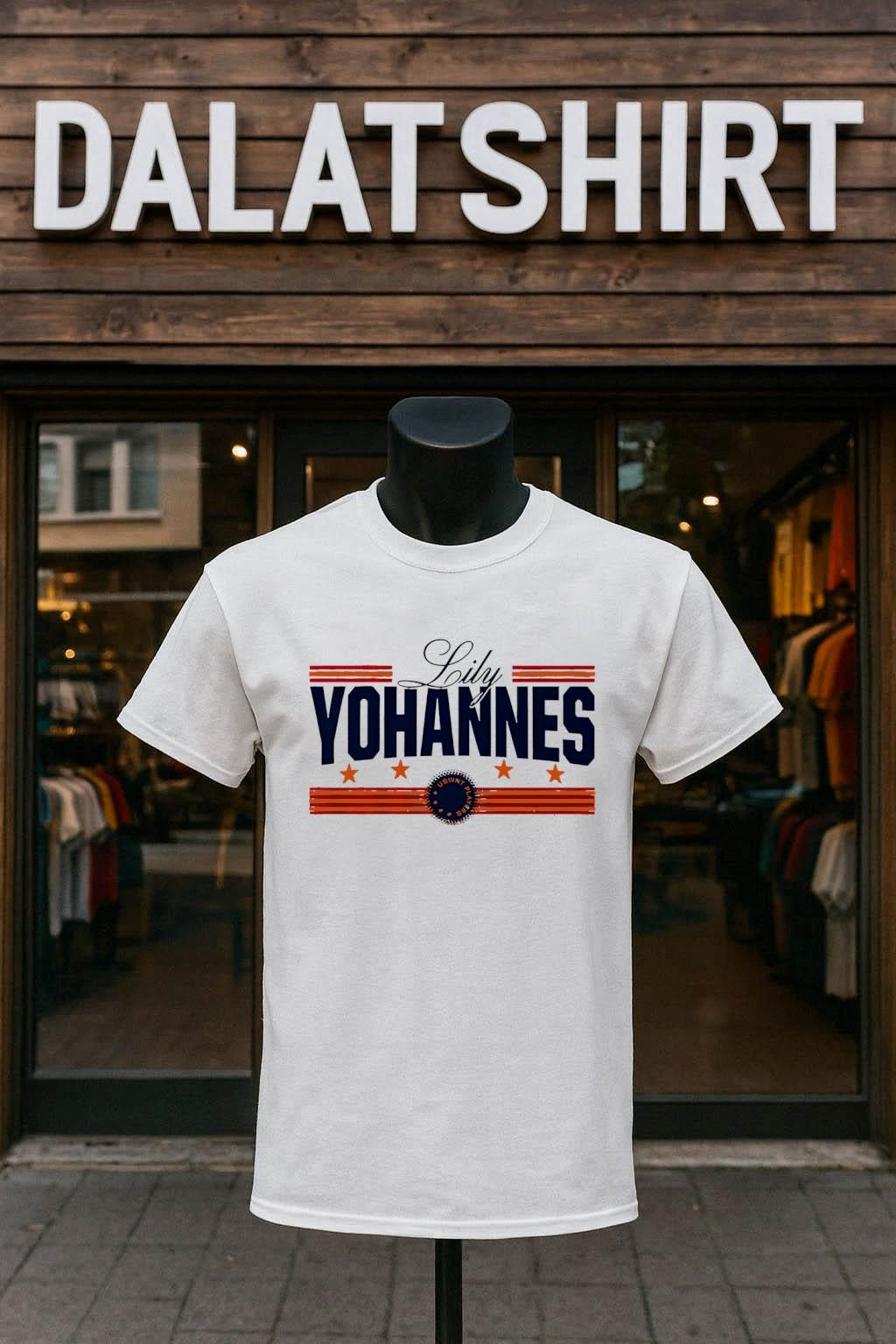 Lily Yohannes USWNT Players stars and stripes graphic - Adult & Kids T-Shirts, Sweatshirts & Hoodies apparel design preview 1