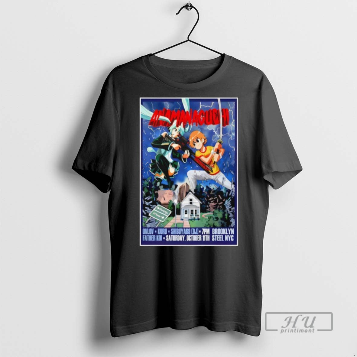 Limited Edition Anamanaguchi Brooklyn Ny October 11 - Adult & Kids T-Shirts, Sweatshirts & Hoodies apparel design preview 1
