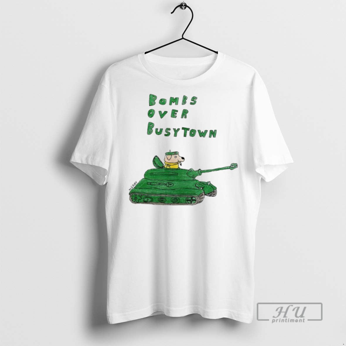 Limited Edition Bombs Over Busytown Dog Tank Graphic - Adult & Kids T-Shirts, Sweatshirts & Hoodies apparel design preview 1