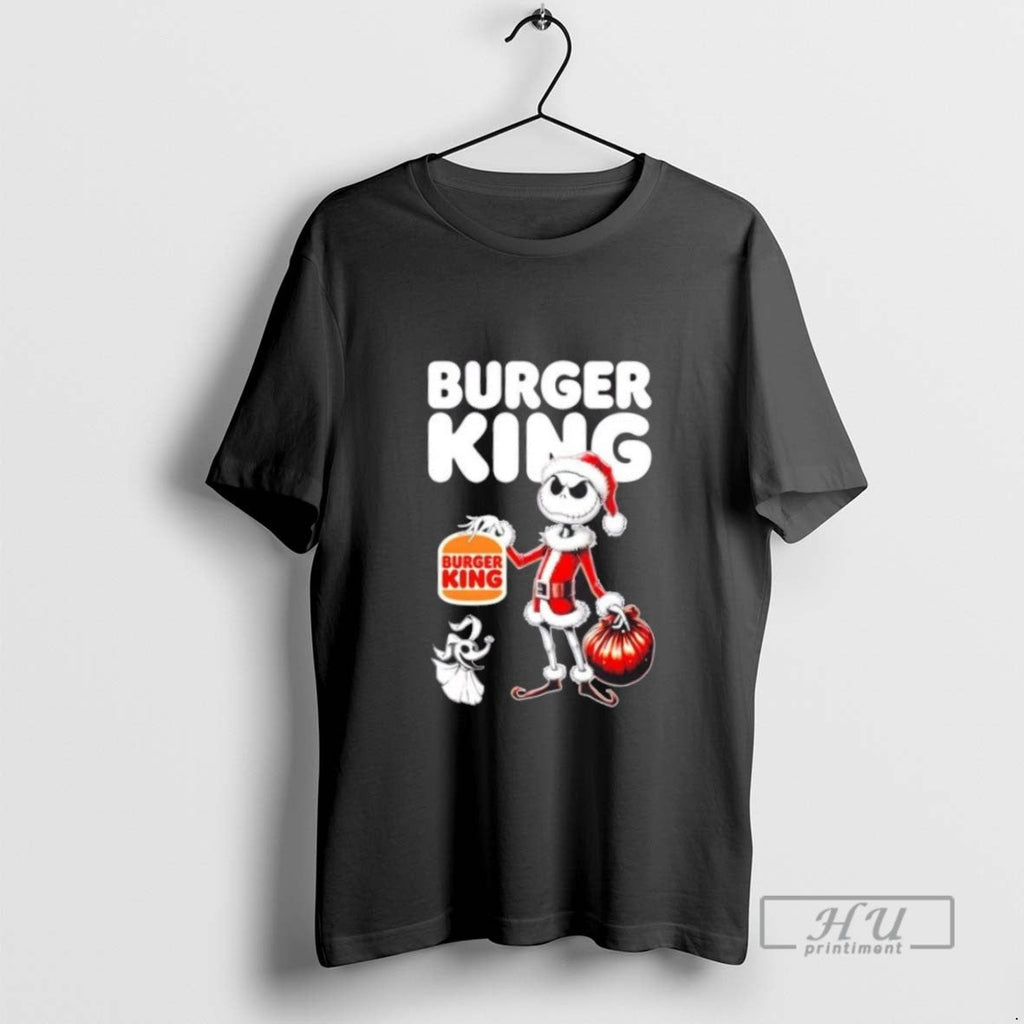 Limited Edition Burger King X Jack Skellington Santa - Adult & Kids T-Shirts, Sweatshirts & Hoodies apparel design preview 1