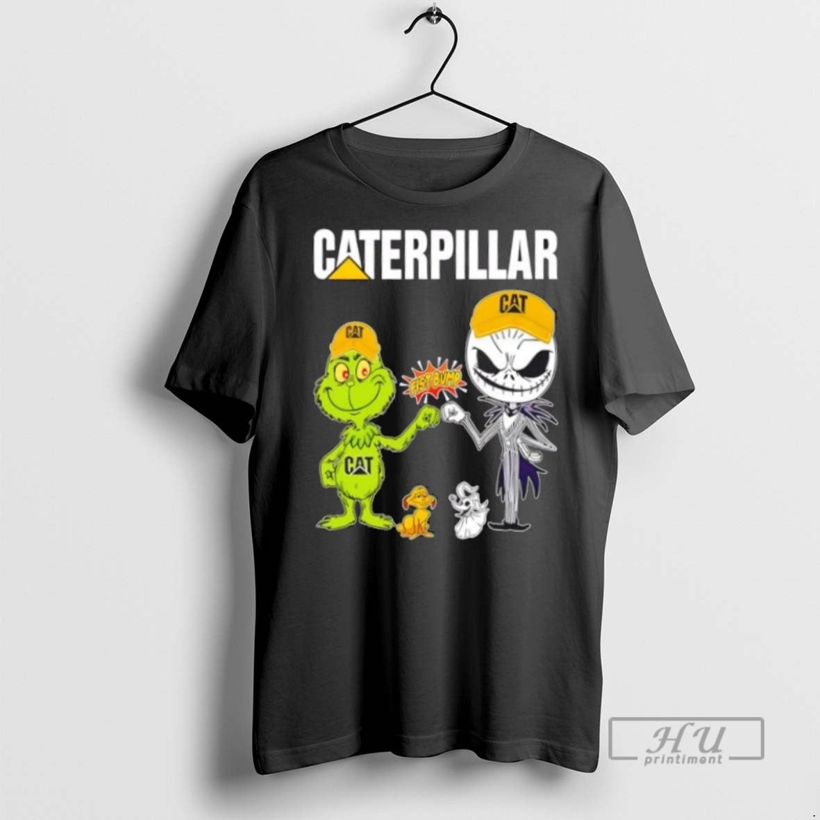 Limited Edition Caterpillar X Grinch And Jack - Adult & Kids T-Shirts, Sweatshirts & Hoodies apparel design preview 1