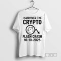 Limited Edition Dog I Survived The Crypto Flash Crash - Adult & Kids T-Shirts, Sweatshirts & Hoodies apparel design preview 1