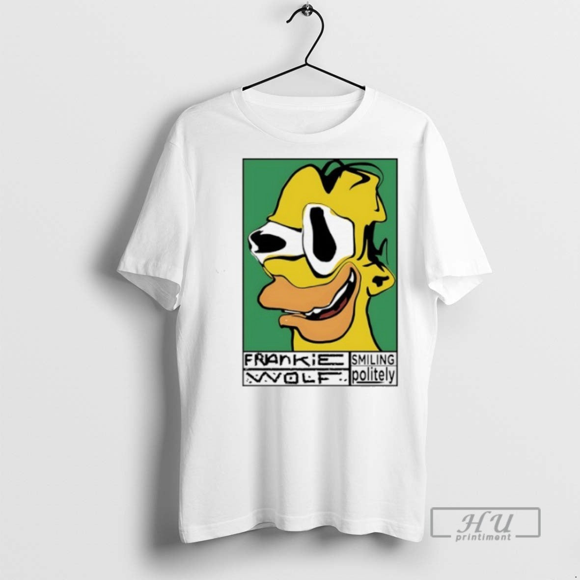 Limited Edition Frankie Wolf Smiling Politely Graphic - Adult & Kids T-Shirts, Sweatshirts & Hoodies apparel design preview 1