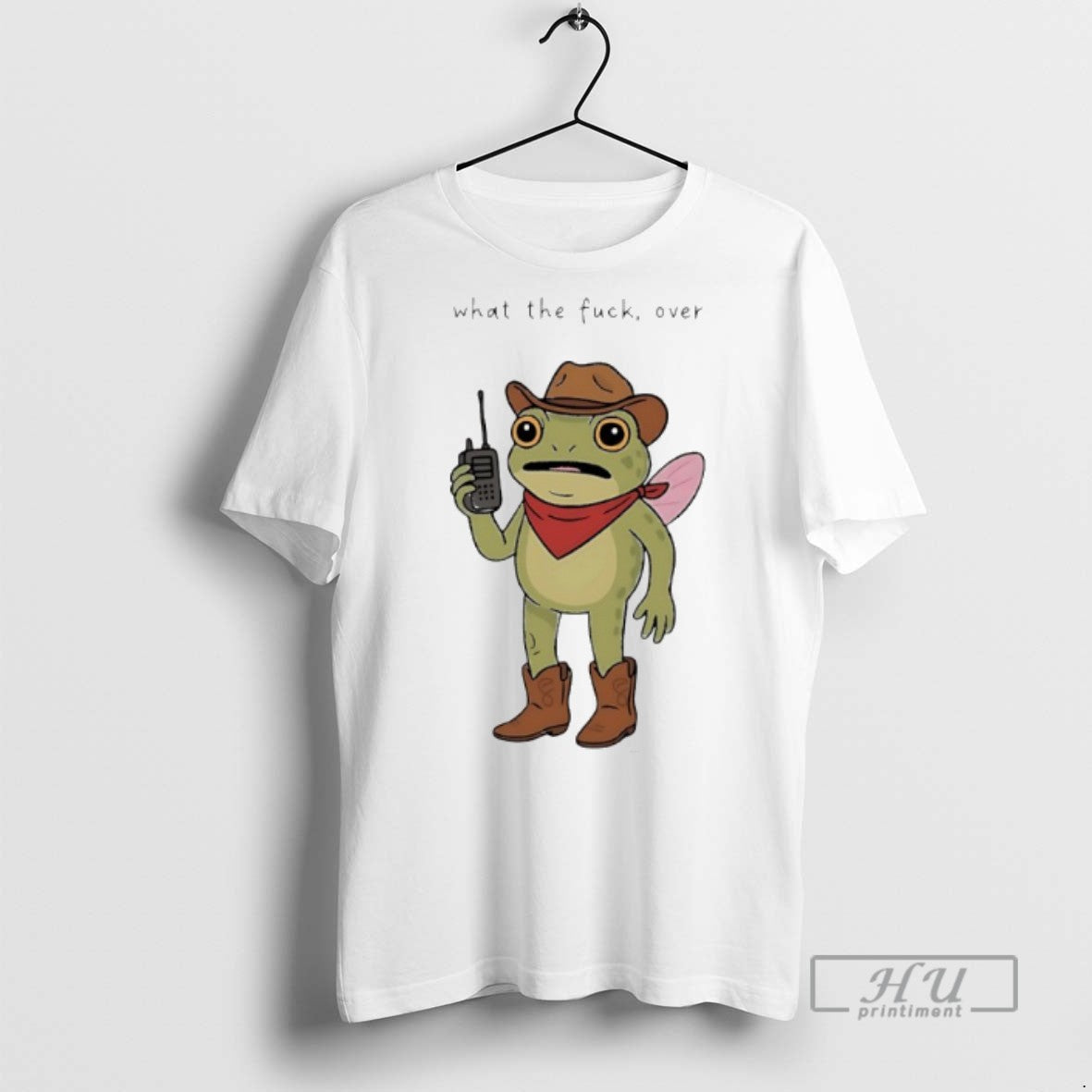 Limited Edition Frog Cowboy What The Fuck Over - Adult & Kids T-Shirts, Sweatshirts & Hoodies apparel design preview 1