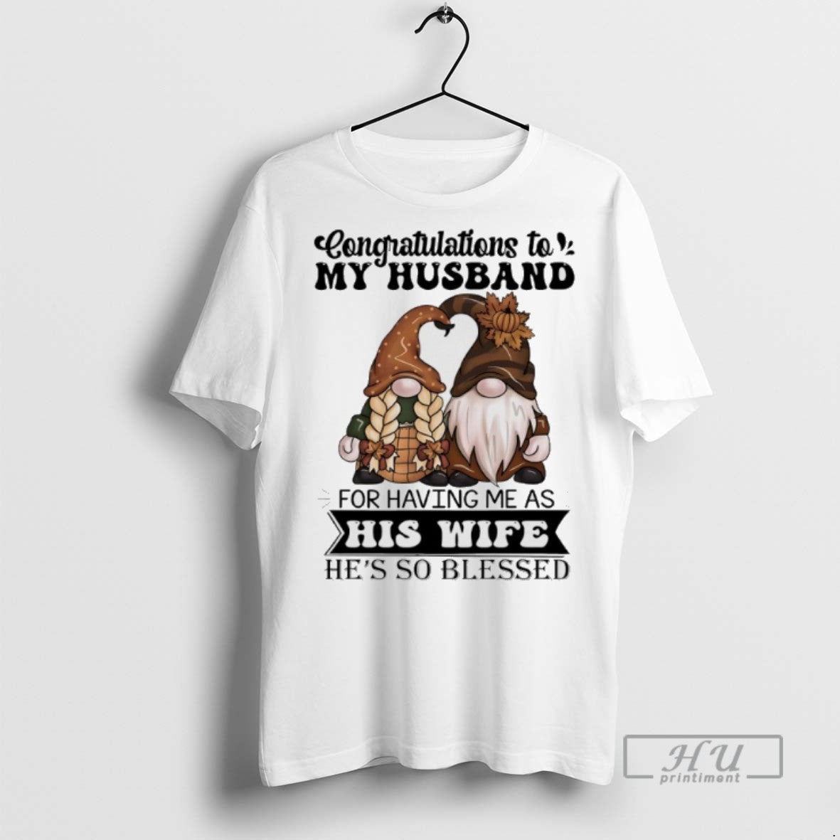 Limited Edition Gnome Congratulations To My Husband - Adult & Kids T-Shirts, Sweatshirts & Hoodies apparel design preview 1