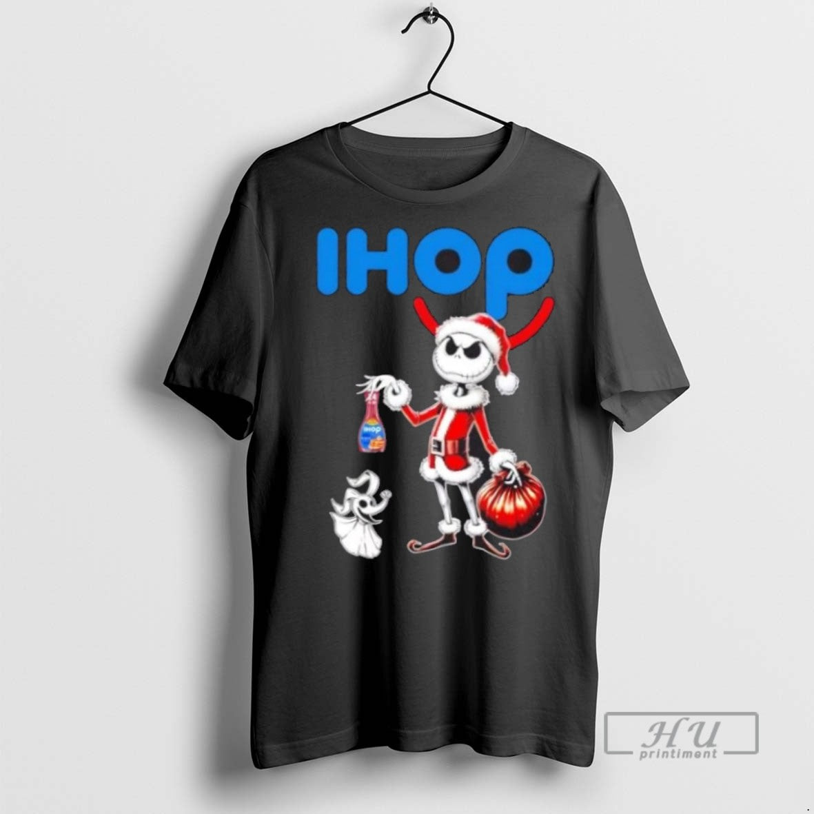 Limited Edition Ihop X Jack Skellington Santa Isnt - Adult & Kids T-Shirts, Sweatshirts & Hoodies apparel design preview 1