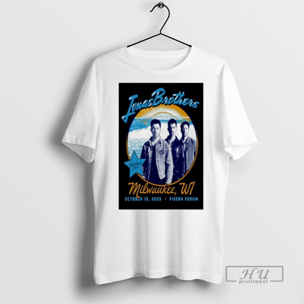 Limited Edition Jonas Brothers Oct 12 2025 Fiserv - Adult & Kids T-Shirts, Sweatshirts & Hoodies apparel design preview 1