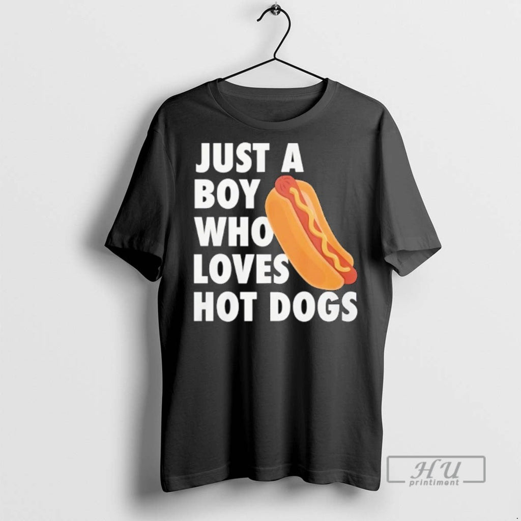 Limited Edition Just A Boy Who Loves Hot Dogs Graphic - Adult & Kids T-Shirts, Sweatshirts & Hoodies apparel design preview 1