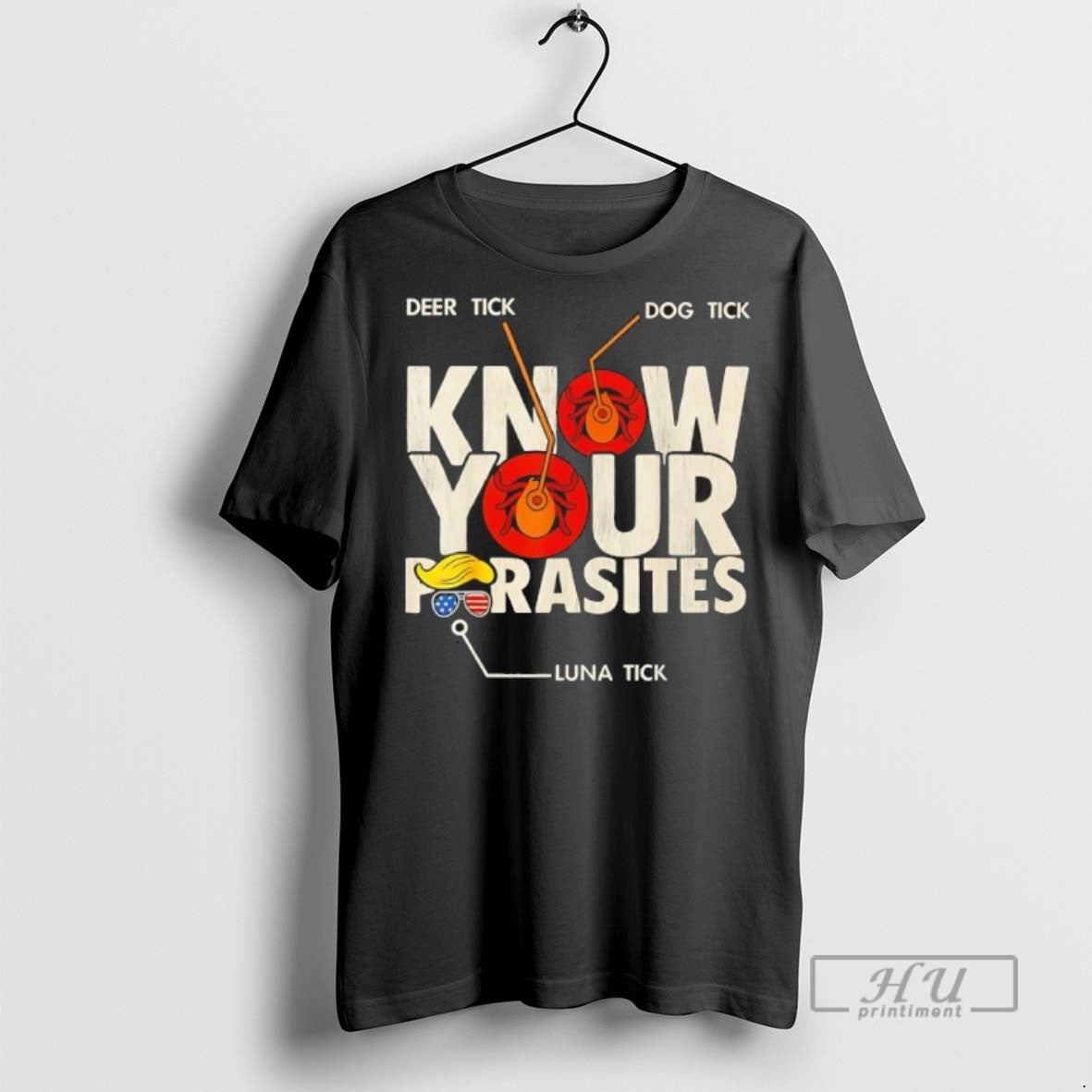 Limited Edition Know Your Parasites Anti Trump Meme - Adult & Kids T-Shirts, Sweatshirts & Hoodies apparel design preview 1