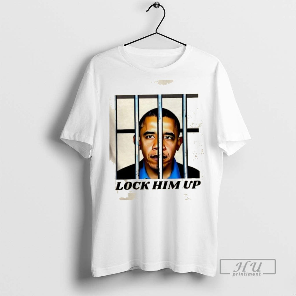 Limited Edition Lock Him Up Anti Obama Graphic - Adult & Kids T-Shirts, Sweatshirts & Hoodies apparel design preview 1