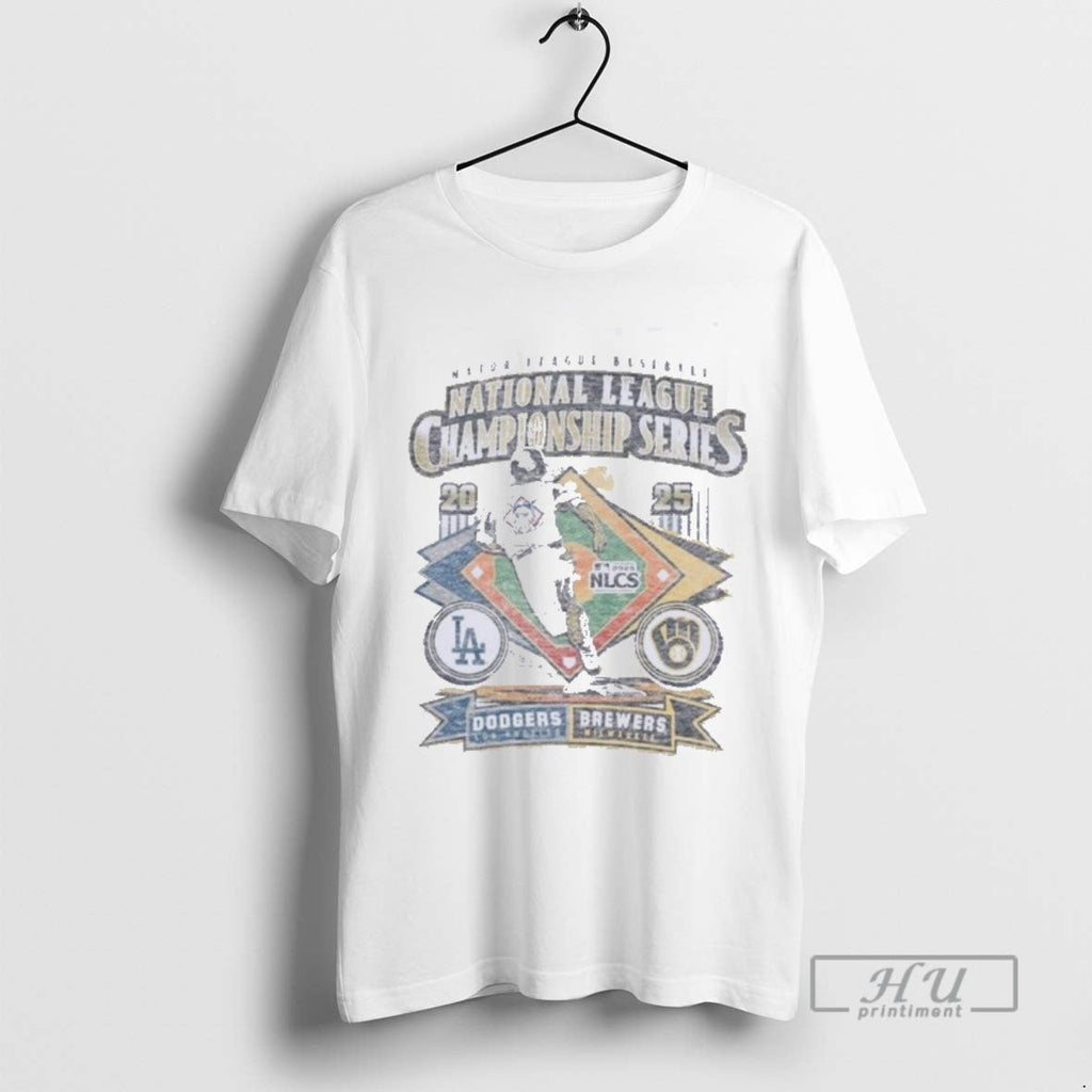 Limited Edition Milwaukee Brewers Vs La Dodgers 2025 - Adult & Kids T-Shirts, Sweatshirts & Hoodies apparel design preview 1