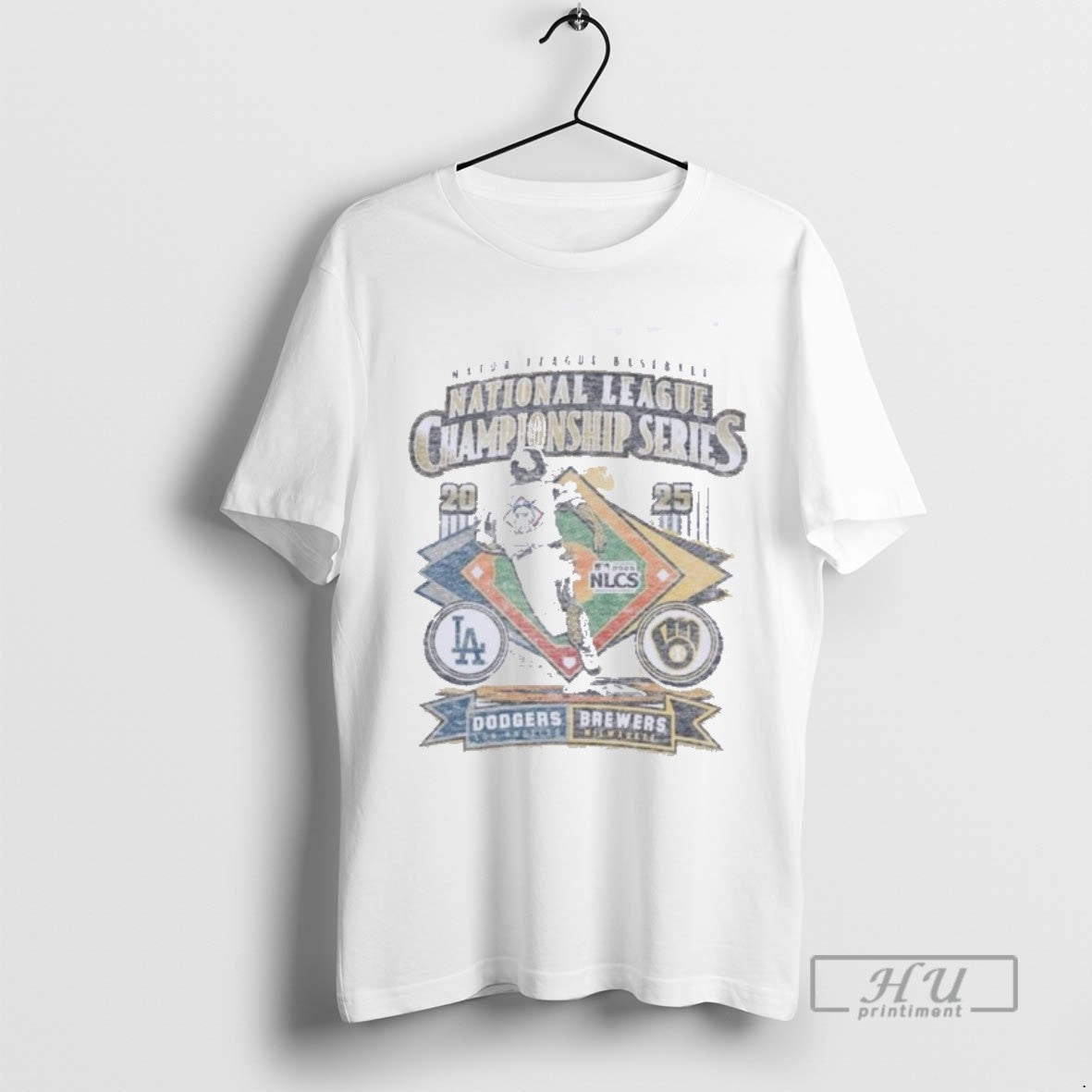 Limited Edition Milwaukee Brewers Vs La Dodgers 2025 - Adult & Kids T-Shirts, Sweatshirts & Hoodies apparel design preview 1