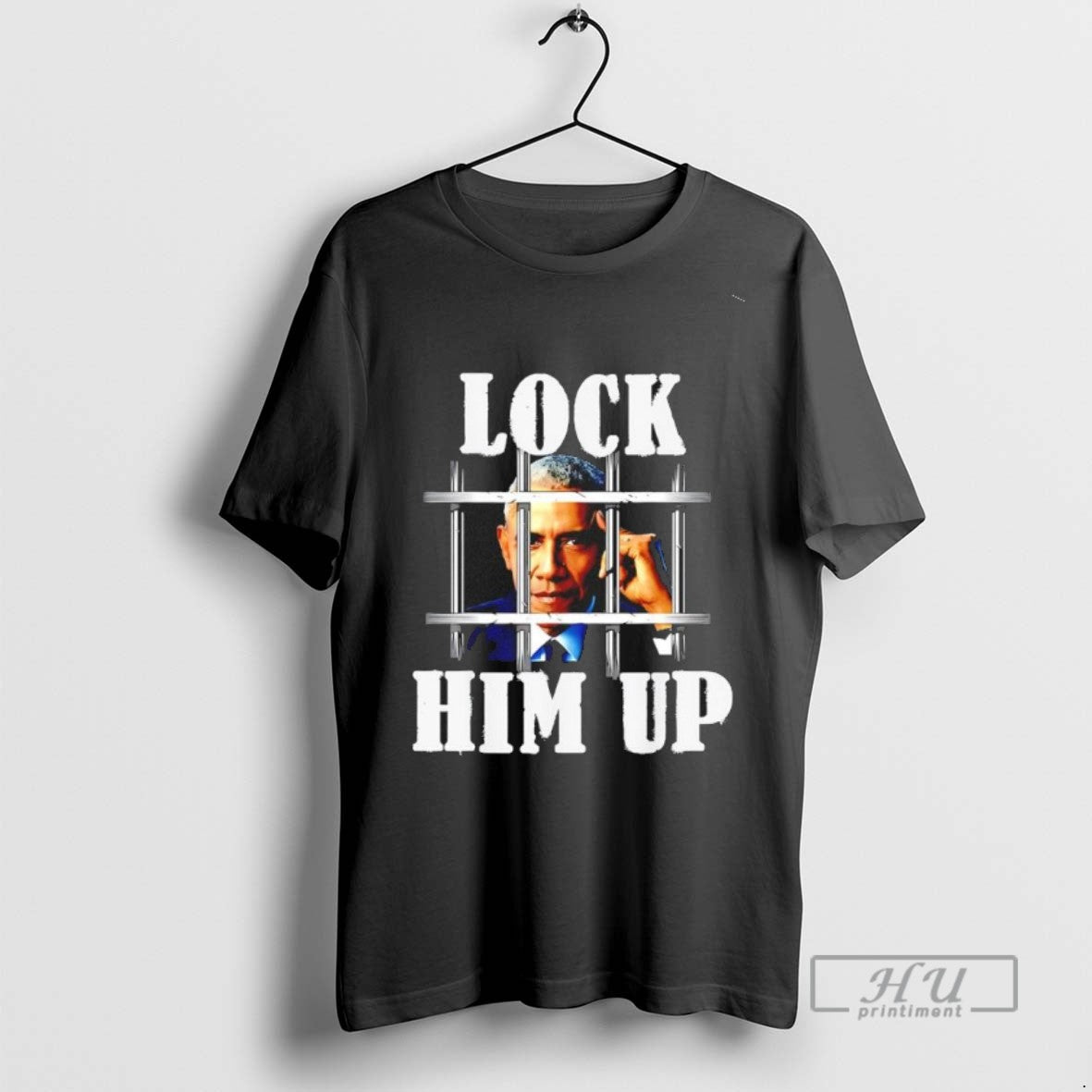 Limited Edition Obama Jail Lock Him Up Graphic - Adult & Kids T-Shirts, Sweatshirts & Hoodies apparel design preview 1