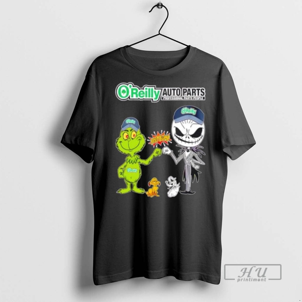 Limited Edition Oreilly Auto Parts X Grinch And Jack - Adult & Kids T-Shirts, Sweatshirts & Hoodies apparel design preview 1