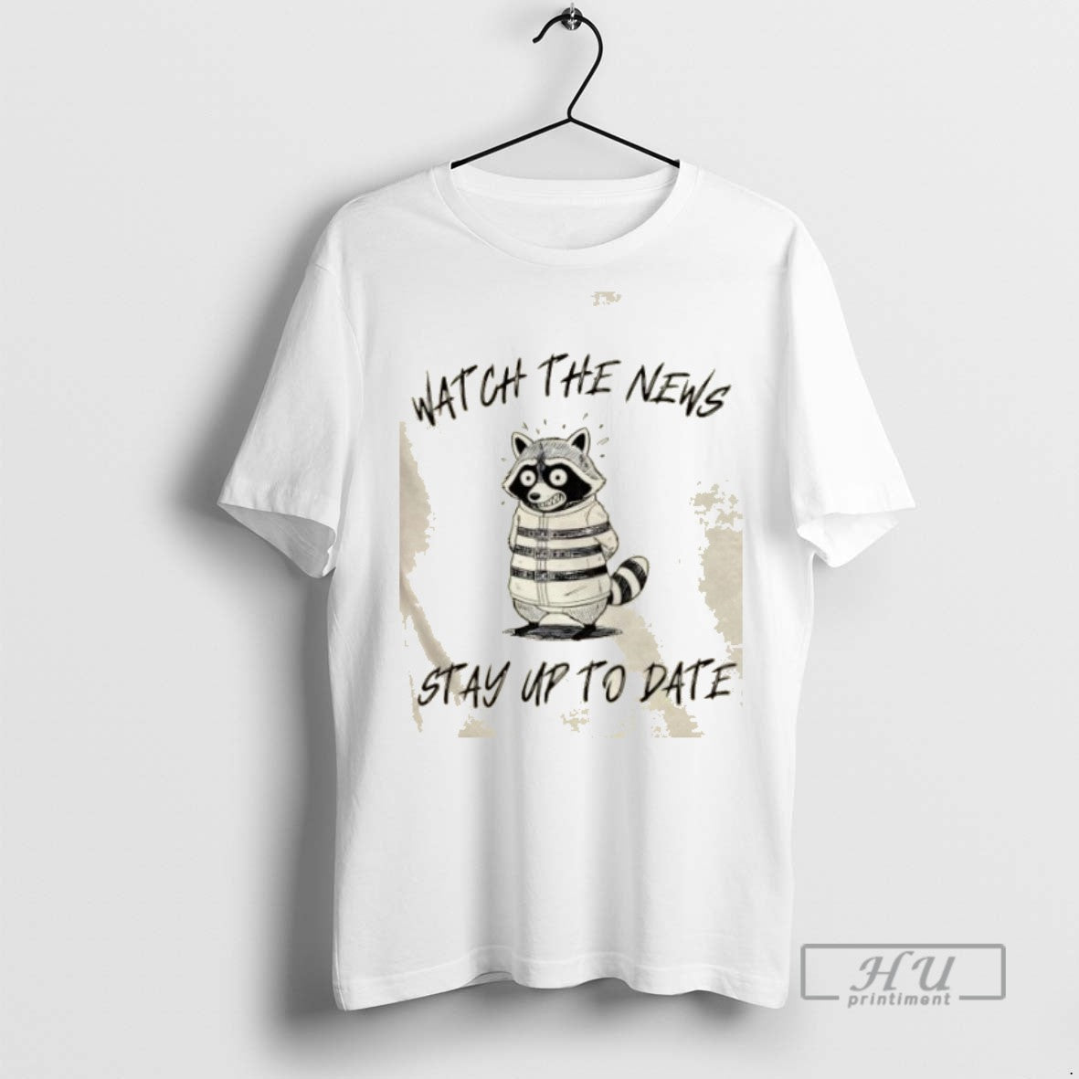 Limited Edition Raccoon Watch The News Stay Up To - Adult & Kids T-Shirts, Sweatshirts & Hoodies apparel design preview 1