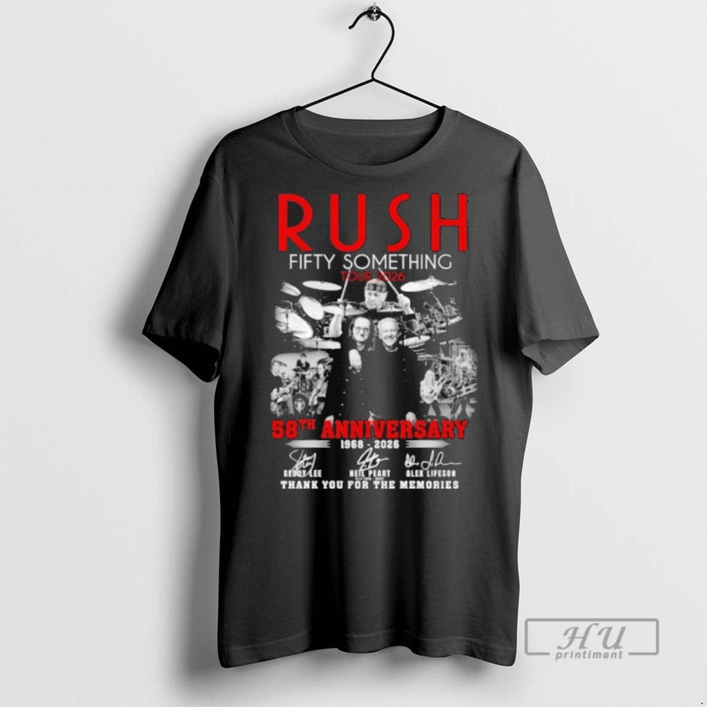 Limited Edition Rush Fifty Something Tour 2026 58th - Adult & Kids T-Shirts, Sweatshirts & Hoodies apparel design preview 1