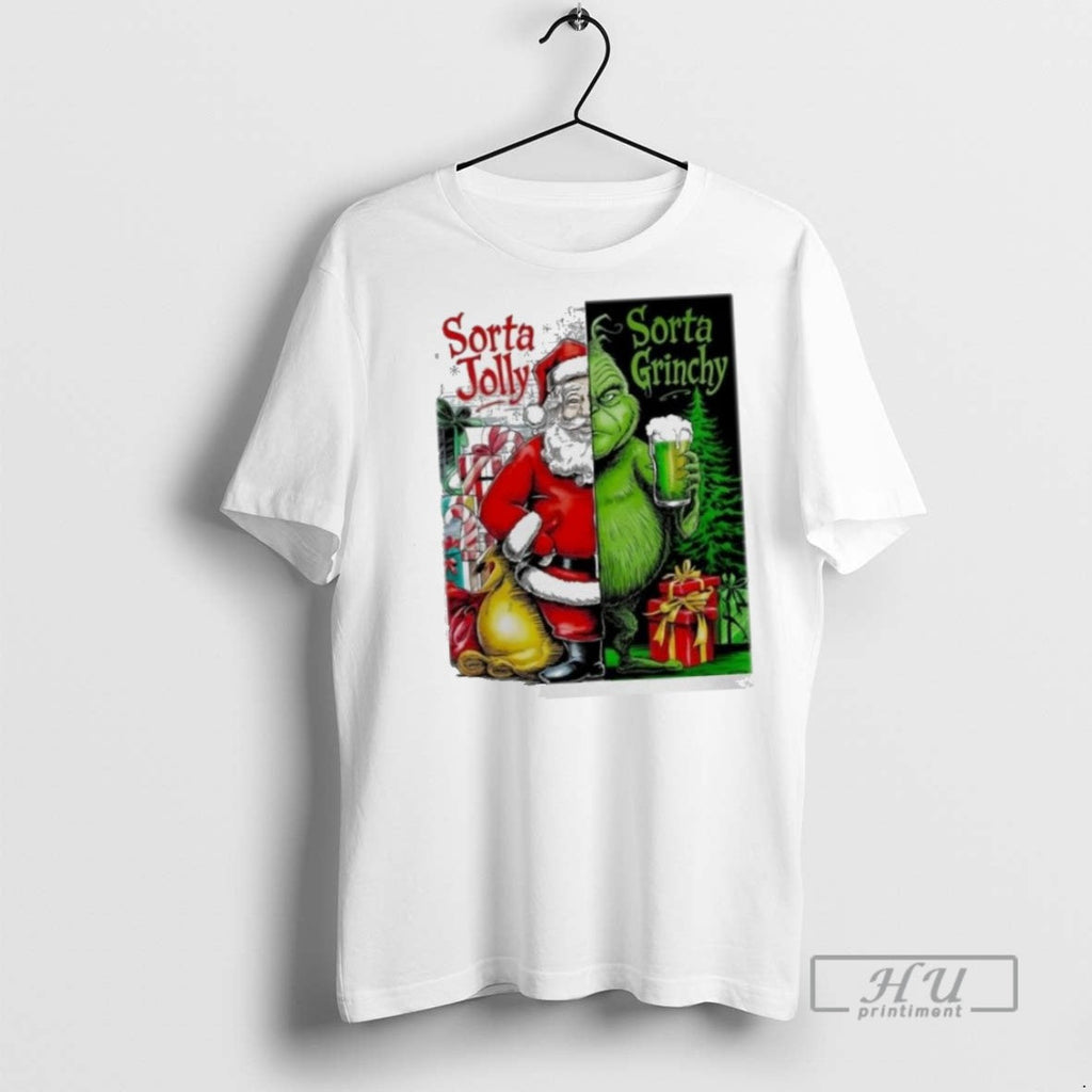 Limited Edition Santa Claus X Grinch Sorta Jolly - Adult & Kids T-Shirts, Sweatshirts & Hoodies apparel design preview 1