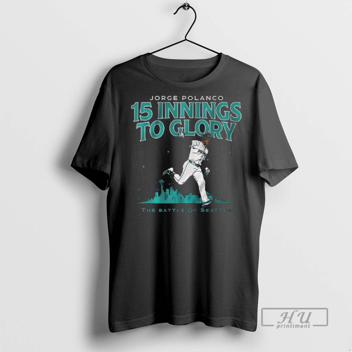 Limited Edition Seattle Mariners Jorge Polanco 15 - Adult & Kids T-Shirts, Sweatshirts & Hoodies apparel design preview 1