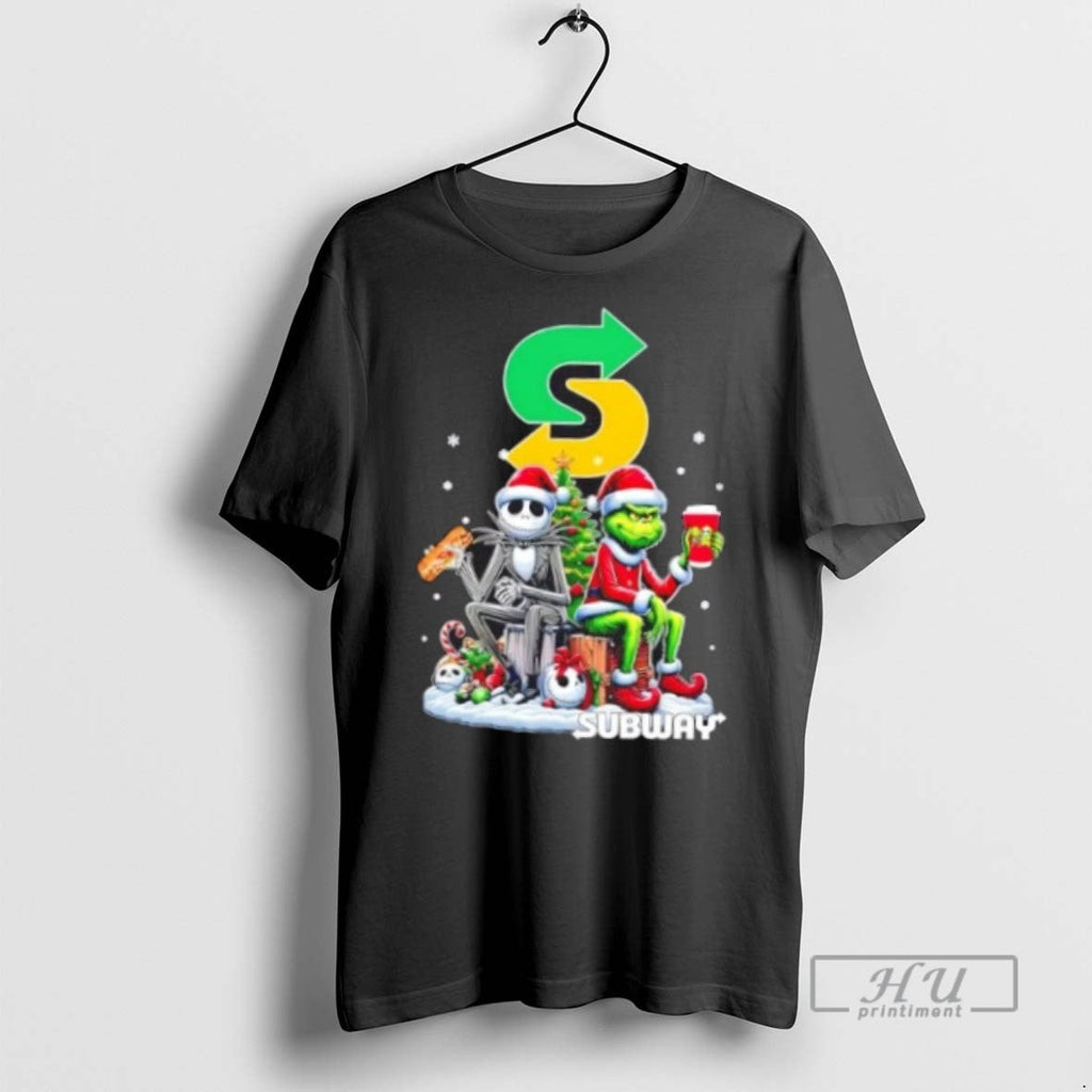 Limited Edition Subway X Grinch And Jack Skellington - Adult & Kids T-Shirts, Sweatshirts & Hoodies apparel design preview 1