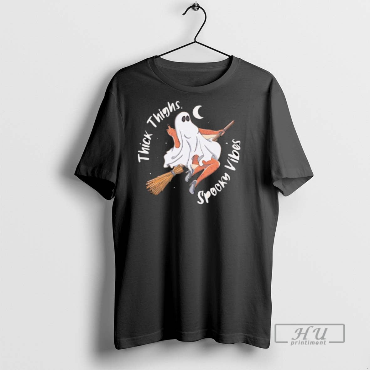Limited Edition Thick Thighs Spooky Vibes Ghost - Adult & Kids T-Shirts, Sweatshirts & Hoodies apparel design preview 1