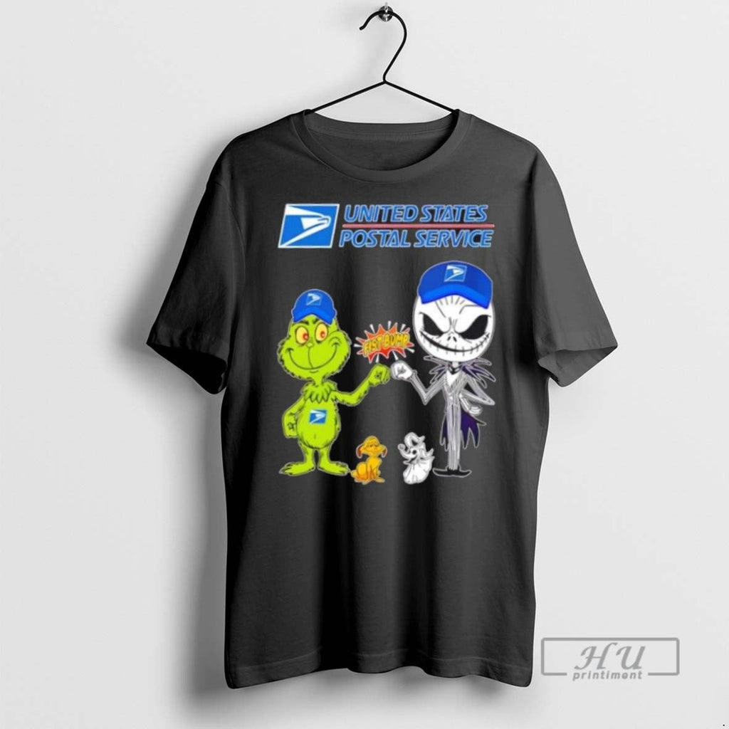 Limited Edition Usps X Grinch And Jack Skellington - Adult & Kids T-Shirts, Sweatshirts & Hoodies apparel design preview 1