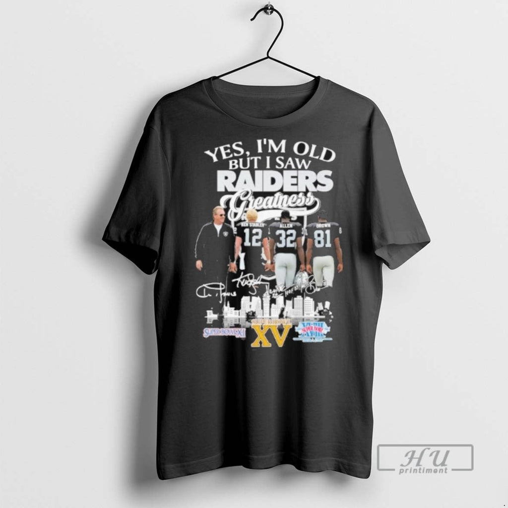 Limited Edition Yes Im Old But I Saw Oakland Raiders - Adult & Kids T-Shirts, Sweatshirts & Hoodies apparel design preview 1