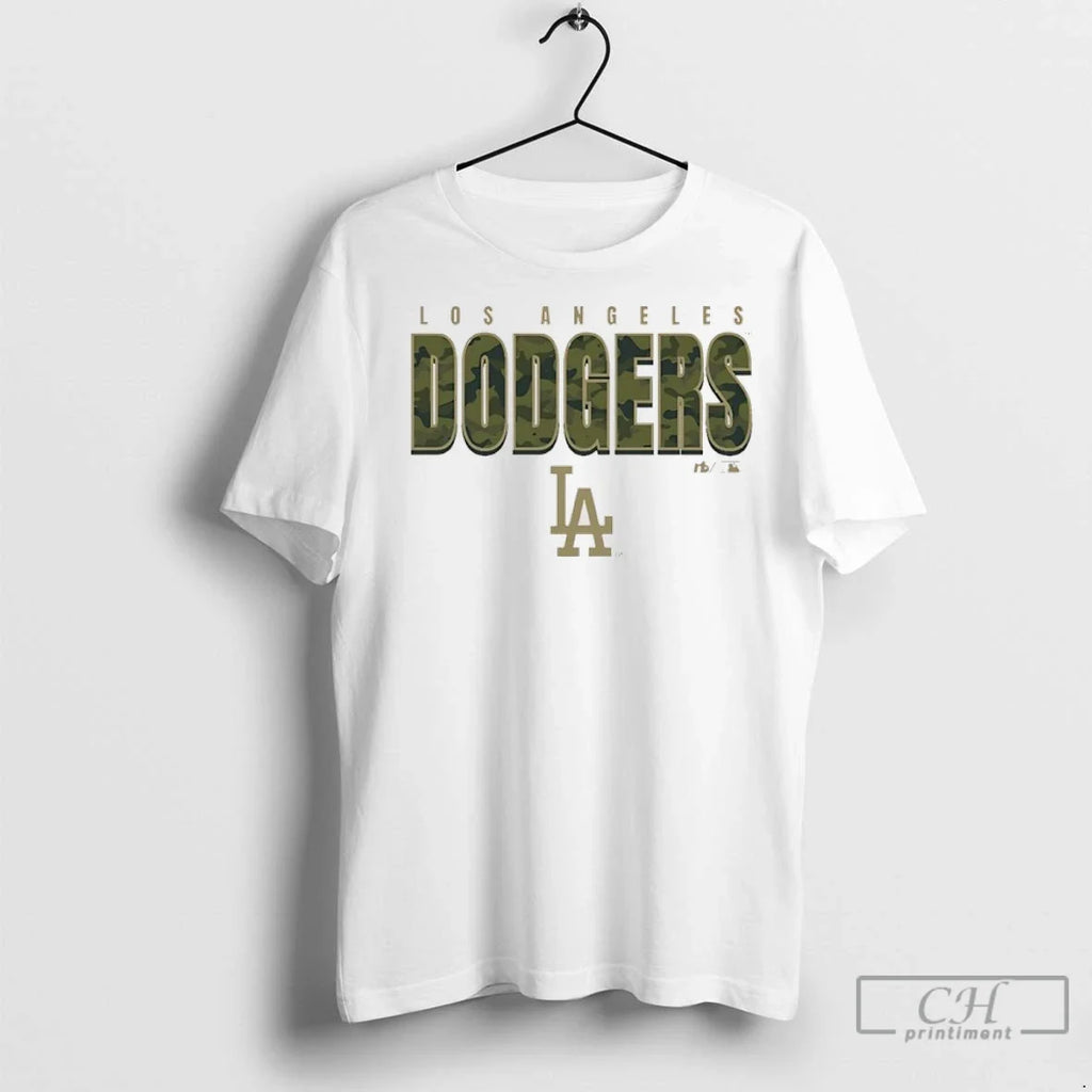 Los Angeles Dodgers Camo Mlb Postseason 2025 - Adult & Kids T-Shirts, Sweatshirts & Hoodies apparel design preview 1