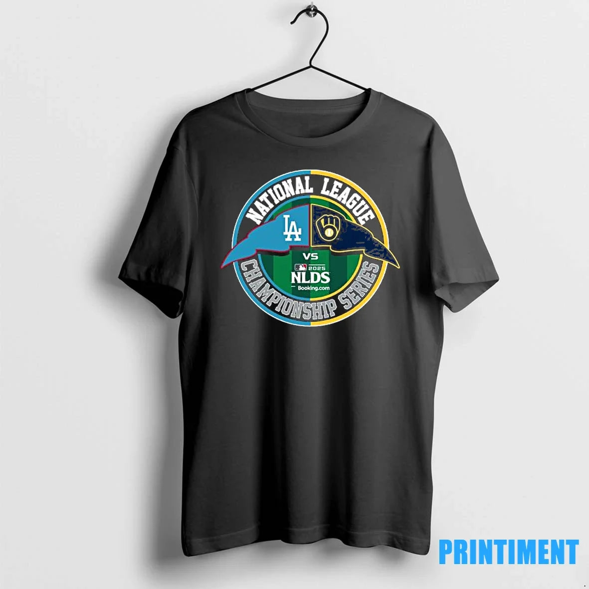 Los Angeles Dodgers Vs Milwaukee Brewers 2025 - Adult & Kids T-Shirts, Sweatshirts & Hoodies apparel design preview 1