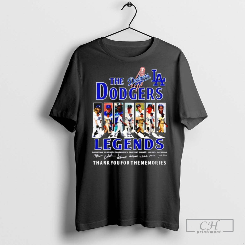 Los Angeles Dodgers Baseball Team Legends Thanks You - Adult & Kids T-Shirts, Sweatshirts & Hoodies apparel design preview 1