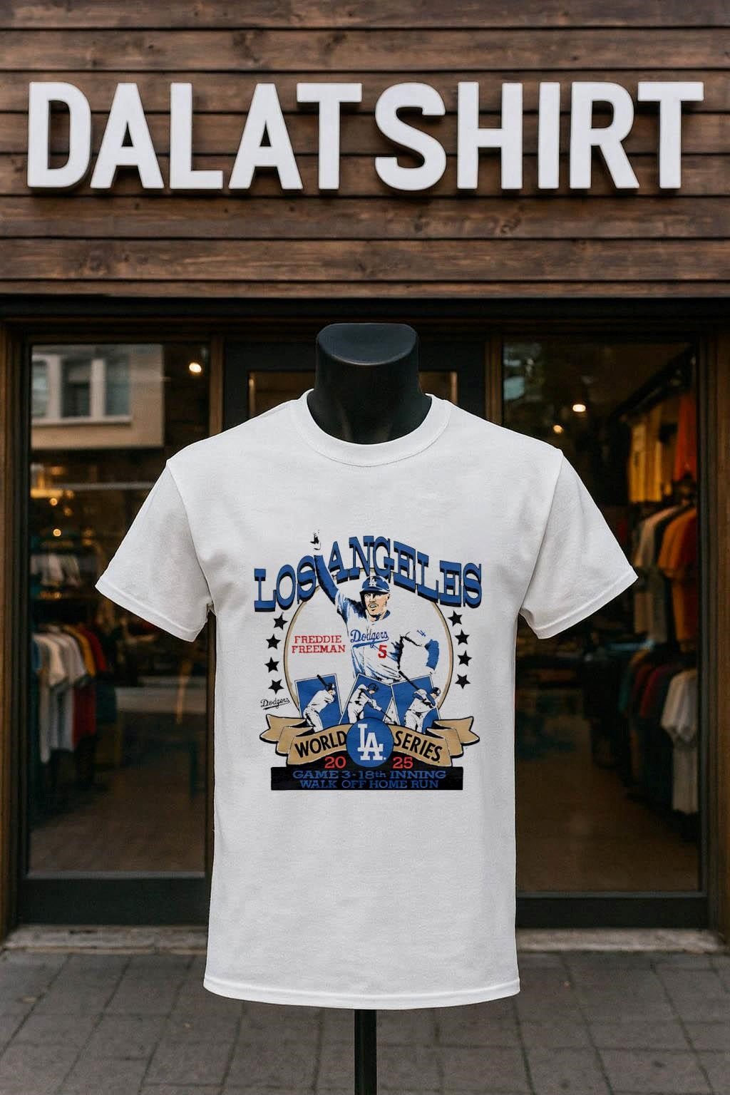 Los Angeles Freddie Freeman World Series 2025 Walk - Adult & Kids T-Shirts, Sweatshirts & Hoodies apparel design preview 1