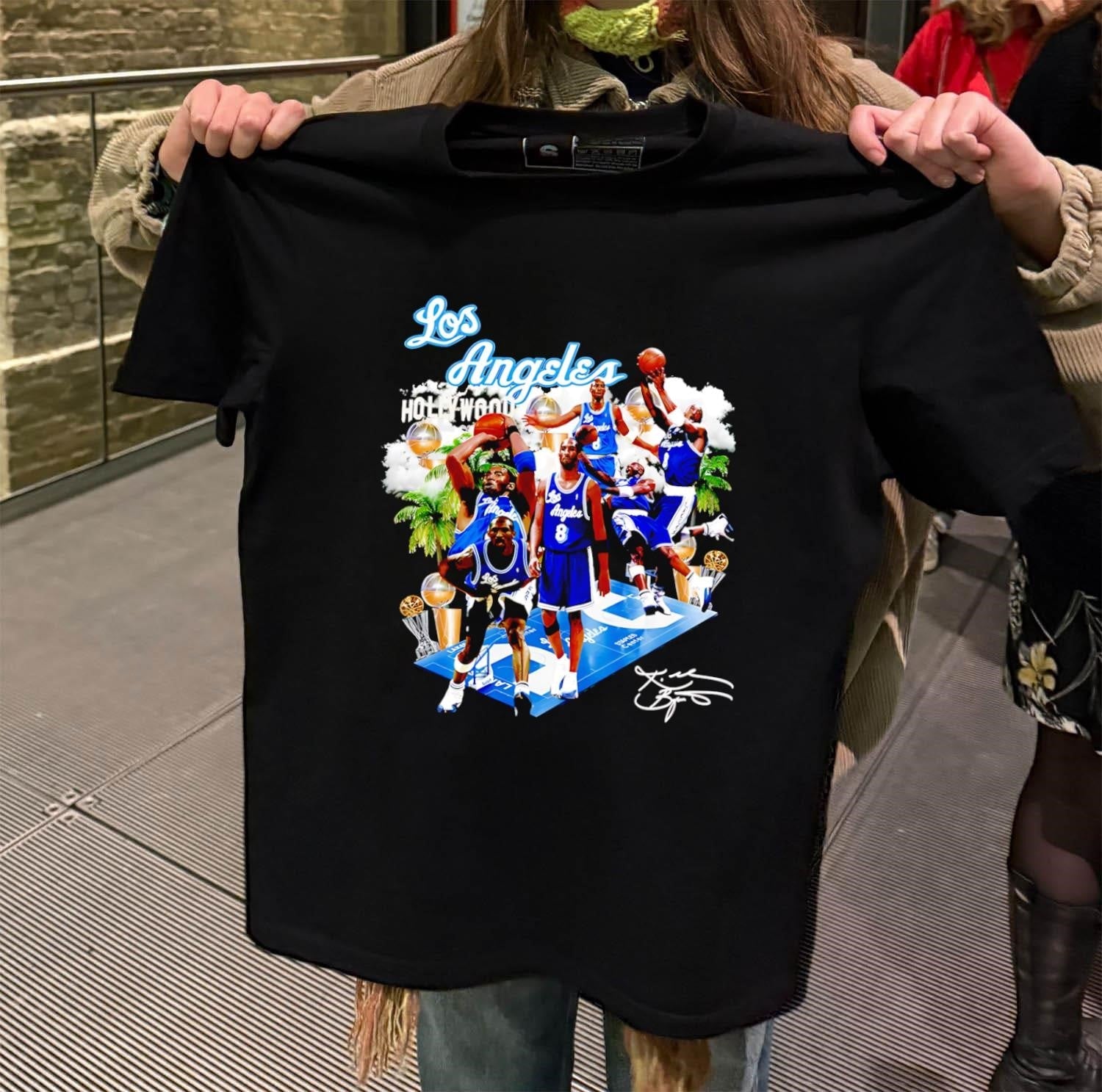 Los Angeles Hollywood Kobe Bryant Number 8 Signature - Adult & Kids T-Shirts, Sweatshirts & Hoodies apparel design preview 2