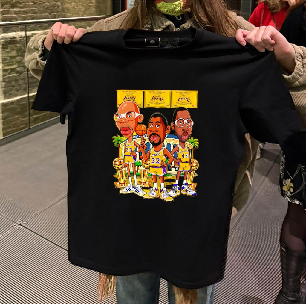 Los Angeles Lakers 1985 1987 1988 World Champions - Adult & Kids T-Shirts, Sweatshirts & Hoodies apparel design preview 2