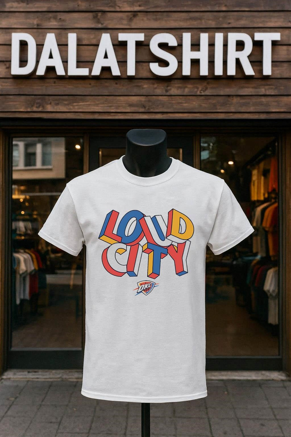 Loud City Oklahoma Thunder Basketball Team Logo - Adult & Kids T-Shirts, Sweatshirts & Hoodies apparel design preview 1